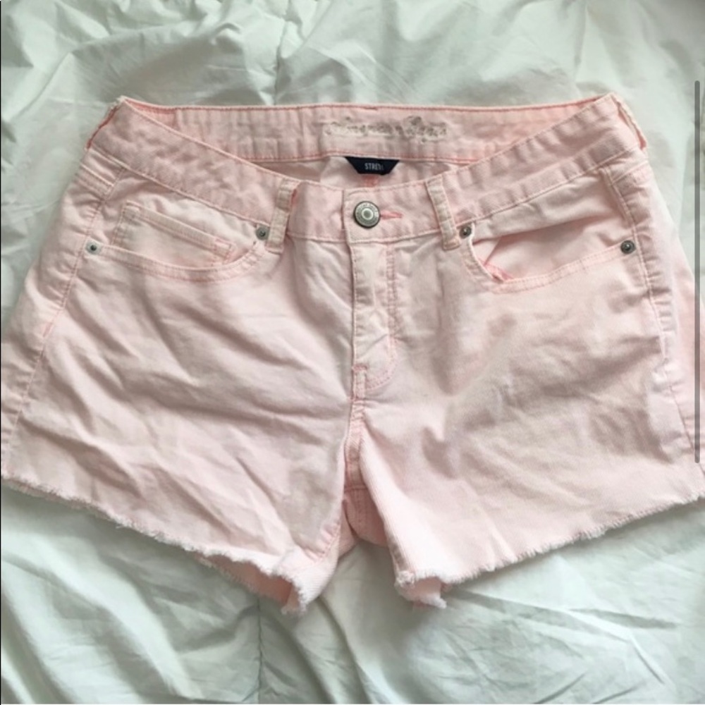 American Eagle Light Pink Stretch Shorts